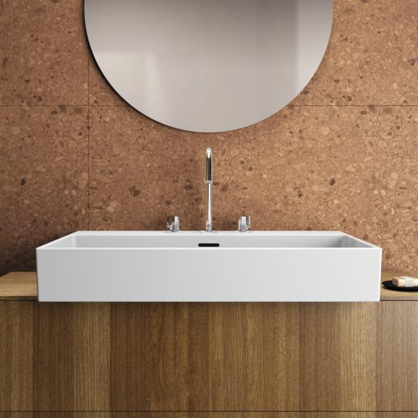 Ideal Standard Joy 3-Loch Waschtischarmatur in Brushed Gold mit Ablaufgarnitur, 127 mm Ausladung