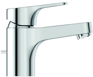 IDEAL STANDARD Cerabase Waschtischarmatur Chrom 106 mm mit Metall-Ablaufgarnitur und Push-Open-Ventil