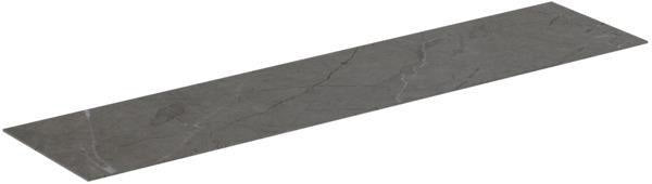 Ideal Standard Waschtischplatte Conca aus Keramik 1587x373x6 mm in Marmor Noir Desir