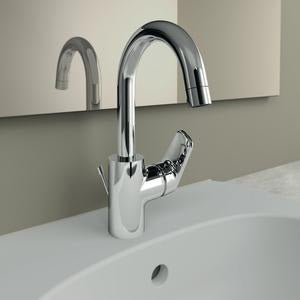 IDEAL STANDARD Ceraflex Waschtischarmatur 146 mm mit hohem Auslauf und Ablaufgarnitur in Chrom