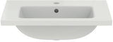 Ideal Standard i.life S Möbelwaschtisch 610 mm, 1 Hahnloch, mit Überlauf, Weiß