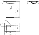 Ideal Standard Eurovit+ Möbelpaket mit Waschtisch 51 cm, Unterschrank 50 cm und 2 Auszügen in Grau