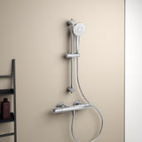 Ideal Standard Ceratherm T50 Brausethermostat mit 900 mm Brausestange und 3-Funktions-Handbrause in Chrom