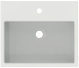 Ideal Standard Halbeinbau-Waschtisch Extra 500x420mm Weiß mit Überlauf und 1 Hahnloch