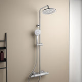 Ideal Standard Duschsystem Ceratherm T50 mit Brausethermostat und 1500 mm Schlauch in Chrom
