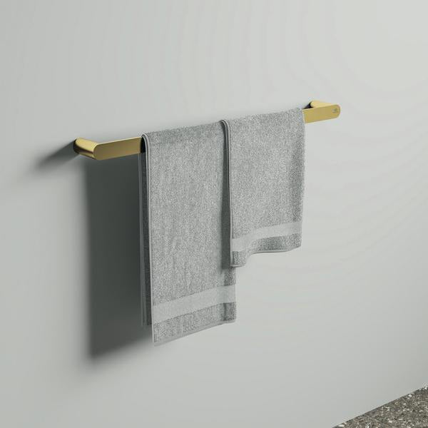 Ideal Standard Handtuchstange Conca 600 mm Rund Brushed Gold – Wandmontage