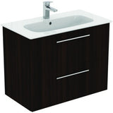 Ideal Standard i.life A Möbelpaket mit Waschtisch 80 cm und Unterschrank, Weiß matt, Chrom Griff