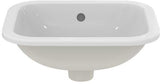 Ideal Standard Einbauwaschtisch Connect rechteckig 420x350 mm Weiß mit Überlauf und Ideal Plus