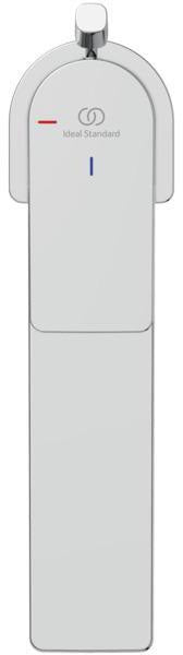 Ideal Standard Edge Waschtischarmatur Grande Slim mit Ablaufgarnitur, 5l/min, BlueStart, Chrom
