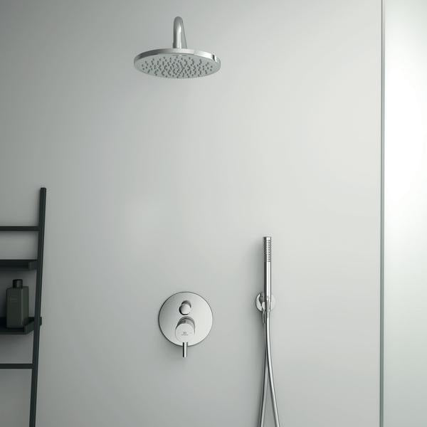 Ideal Standard Idealrain Kopfbrause 200 mm rund Silk Black mit Antikalksystem