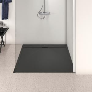 Ideal Standard Quadrat-Brausewanne Ultra Flat S i.life 1200x1200x30 mm Carraraweiß – Mineralguss mit Rutschhemmung