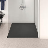 Ideal Standard Quadrat-Brausewanne Ultra Flat S i.life 1200x1200x30 mm Carraraweiß – Mineralguss mit Rutschhemmung