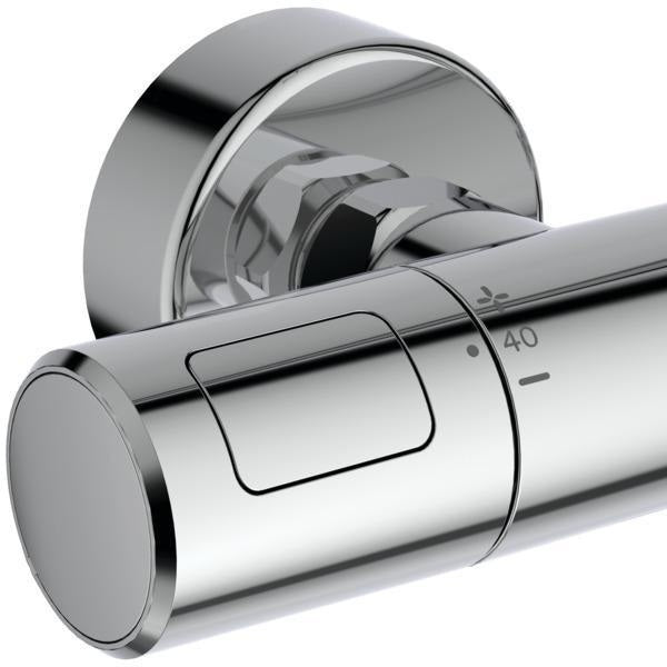 IDEAL STANDARD Duschsystem Ceratherm T25 M mit Thermostat, Kopf- und Handbrause, Chrom