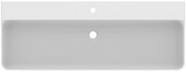 Ideal Standard Conca Aufsatzwaschtisch 1200x450x145mm, 1 Hahnloch, ohne Überlauf, Weiß, geschliffen