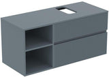 Ideal Standard Finesse Waschtischunterschrank 1202 mm, 2 Auszüge, Greige matt