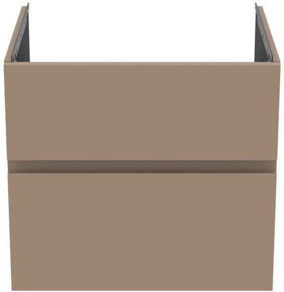 Ideal Standard Finesse Möbelwaschtischunterschrank 600 mm mit 2 Auszügen und Softclose in Greige matt