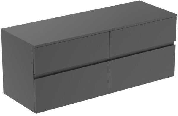 IDEAL STANDARD Finesse Waschtischunterschrank 1402 mm, 4 Auszüge, Greige matt