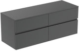 IDEAL STANDARD Finesse Waschtischunterschrank 1402 mm, 4 Auszüge, Greige matt