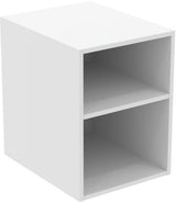 IDEAL STANDARD Finesse Seitenelement 400x505x540mm Greige matt – Wandhängend mit 2 offenen Fächern
