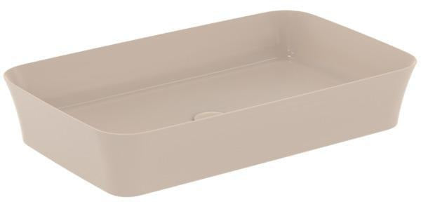 IDEAL STANDARD Ipalyss Schale 650x400x120 mm Seidenweiß – Aufsatzwaschtisch ohne Hahnloch & Überlauf
