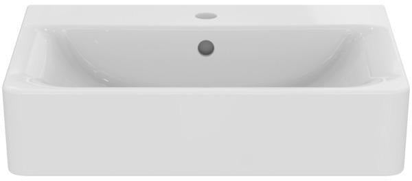 Ideal Standard Connect Cube Waschtisch 600 mm, 1 Hahnloch, mit Überlauf, Weiß