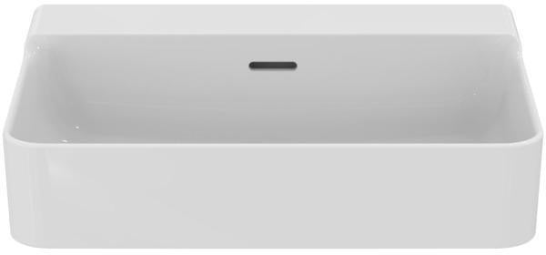 Ideal Standard Conca Aufsatzwaschtisch 600x450x165mm Weiß ohne Hahnloch mit Überlauf