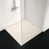 Ideal Standard Quadrat-Brausewanne Ultra Flat S i.life 1200x1200x30 mm Carraraweiß – Mineralguss mit Rutschhemmung