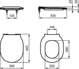 Ideal Standard WC-Sitz Connect Air Weiß Duroplast mit Softclosing und Absenkautomatik