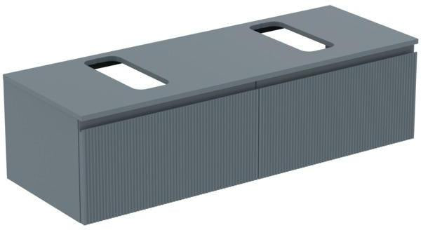 Ideal Standard Finesse Waschtischunterschrank 1402 mm, 2 Auszüge, Greige matt, wandhängend
