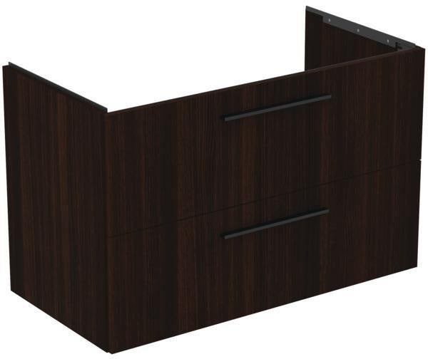 IDEAL STANDARD i.life B Möbelwaschtischunterschrank 1000 mm Weiß Matt, 2 Auszüge, Siphon links