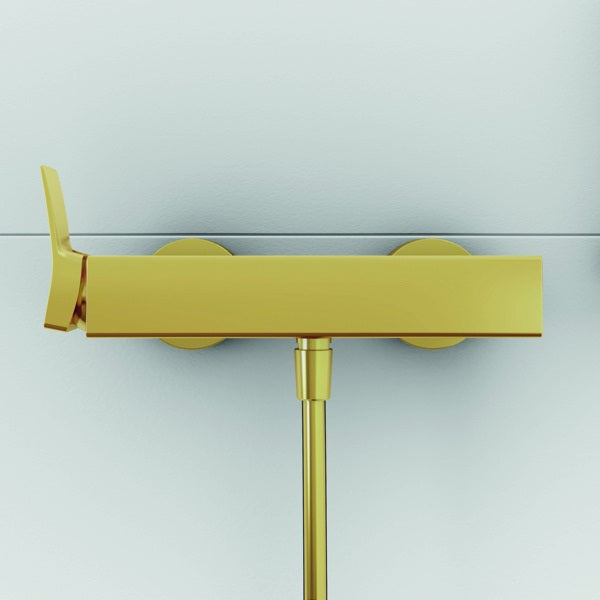 Ideal Standard Conca Brausearmatur AP Brushed Gold – Wandmontage, Einhandhebelmischer, Messing
