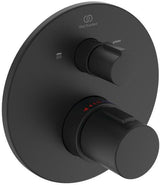 Ideal Standard IS Armaturen-Bundle UP Ceratherm T100 Magnetic Grey – Thermostat, Regenbrause & Handbrause