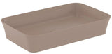 IDEAL STANDARD Ipalyss Schale 650x400x120 mm Seidenweiß – Aufsatzwaschtisch ohne Hahnloch & Überlauf