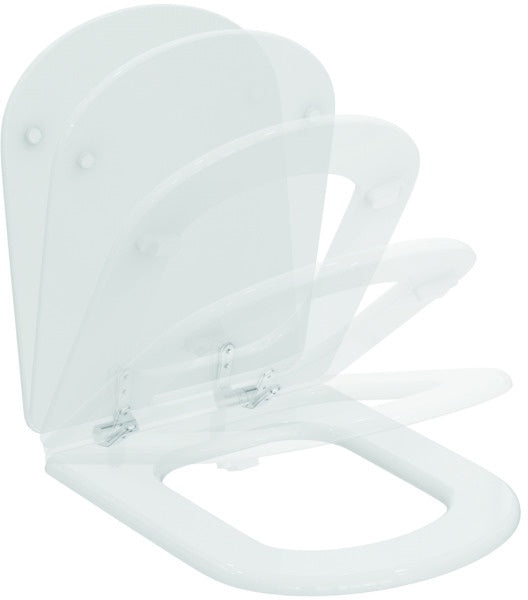 Ideal Standard WC-Sitz Calla Softclosing Weiß – MDF mit Absenkautomatik und Edelstahl-Scharnieren