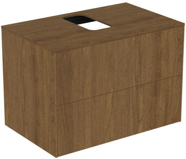 Ideal Standard Conca WT-Unterschrank 802 mm, 2 Auszüge, Push-Open, Anthrazit