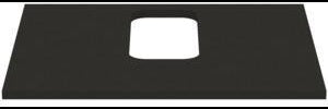 IDEAL STANDARD i.life B Waschtischplatte 602x507x18 mm Quarzgrau matt – mittiger Ausschnitt