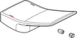 Ideal Standard IS Griff 28er Conca Hebelgriff Silver Storm Rot/Blau PVD