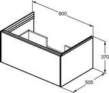 Ideal Standard Conca Waschtischunterschrank 800 mm – 1 Auszug, Push-Open, Weiß Matt