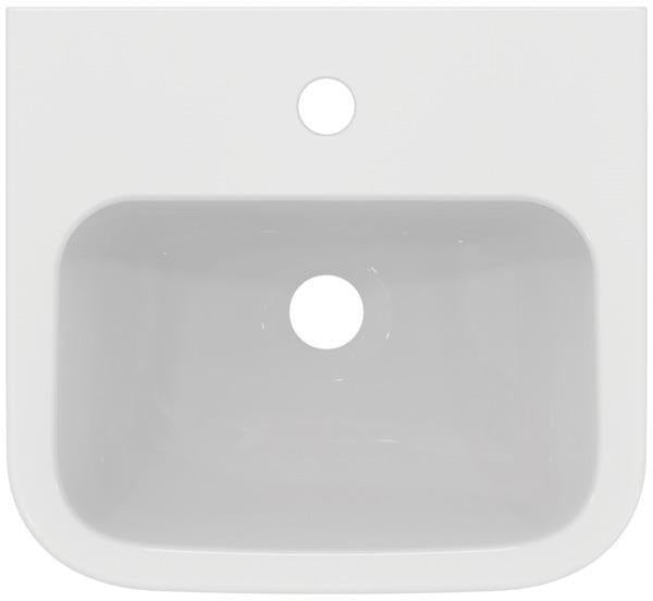 Ideal Standard Contour 21 Handwaschbecken 400 mm Weiß – 1 Hahnloch, ohne Überlauf