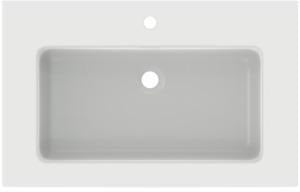 IDEAL STANDARD Möbelwaschtisch Extra 810x510mm Weiß mit Überlauf und 1 Hahnloch