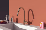 IDEAL STANDARD Gusto Küchenarmatur 240 mm Auslauf mit 1-Funktionshandbrause in Sunset Rose