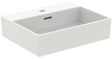 IDEAL STANDARD Aufsatzwaschtisch Extra 500x400mm Weiß mit 1 Hahnloch und Überlauf