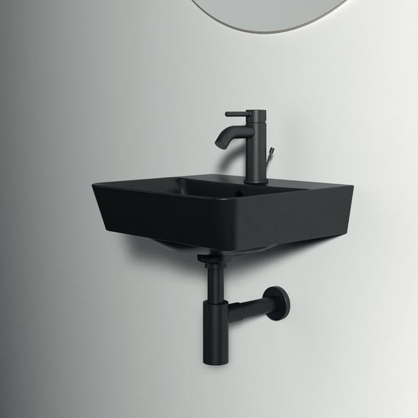 Ideal Standard Handwaschbecken Connect Air 400x350x150 mm Weiß mit Überlauf und 1 Hahnloch