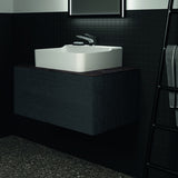 Ideal Standard Waschtischplatte Conca aus Keramik 802x505x6mm in Marmor Noir Desir