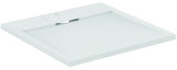 Ideal Standard Ultra Flat S i.life Quadrat-Brausewanne 700x700x30 mm Carraraweiß – Mineralguss mit Rutschhemmung