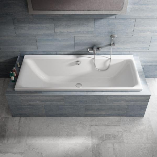 Ideal Standard Duo-Badewanne Connect Air 1700x750x475 mm Weiß – 2-Sitzer mit Mittelablauf