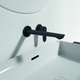 Ideal Standard Cerafine O Wand-Waschtischarmatur 224 mm Silk Black – Einhandhebelmischer