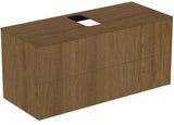 Ideal Standard Conca Waschtischunterschrank 1202 mm, 2 Auszüge, Push-Open, Weiß – Wandhängend