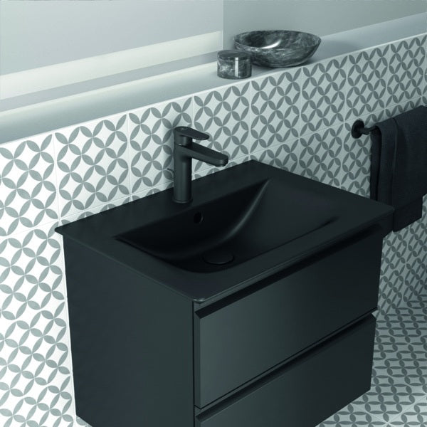 Ideal Standard Cerafine O Waschtischarmatur H120 mit Ablaufgarnitur, Ausladung 125 mm, Chrom