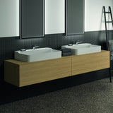 IDEAL STANDARD Conca WT-Unterschrank 2387x505x370 mm, 2 Auszüge, mit Ausschnitt, Weiß